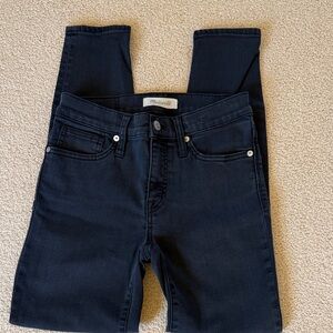 Madewell Women's Black High-Rise Skinny Jeans